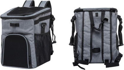 Dog Bike Basket Foldable Pet Carrier Backpack Large Waterproof Pet Bicycle Basket Portable Breathable Basket Bag for Dogs and Cats - Ideal for Pets up to 6.6 lbs