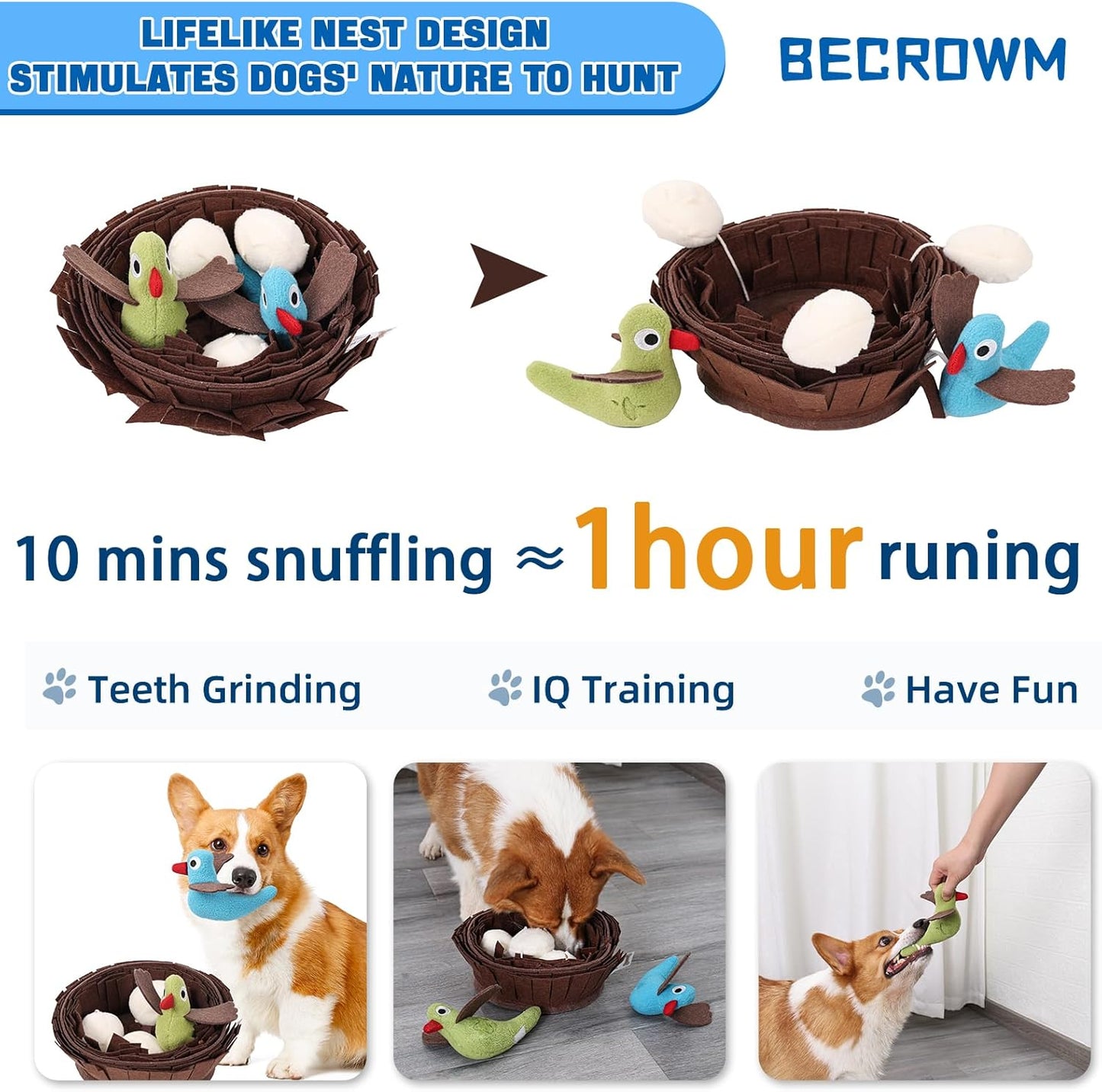 Waterproof Dog Boots for Small+ Dog Toy (Nest)