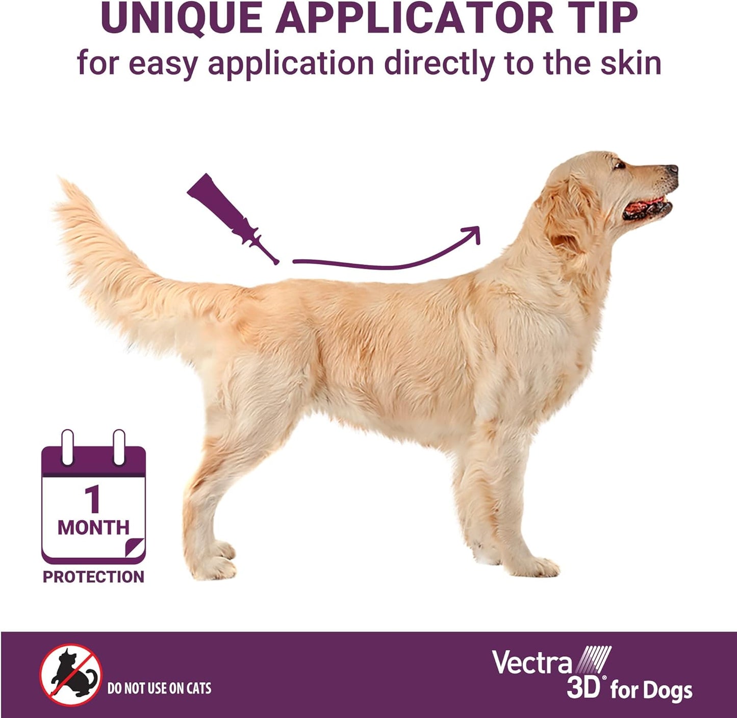 Vectra 3D for Dogs Flea, Tick & Mosquito Treatment & Prevention for Extra Small Dogs (5-10 lbs), 3 month supply