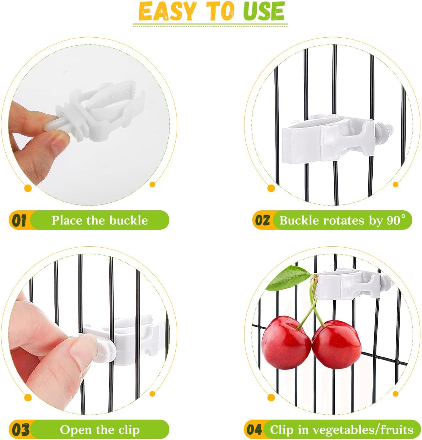 6 PCS Bird Treats Skewer, Parakeet Hanging Food Holder, Stainless Steel Fruit Vegetable Stick Holder, Cockatoo Cockatiel Cage Treating Tool, Hanging Foraging Bird Toys