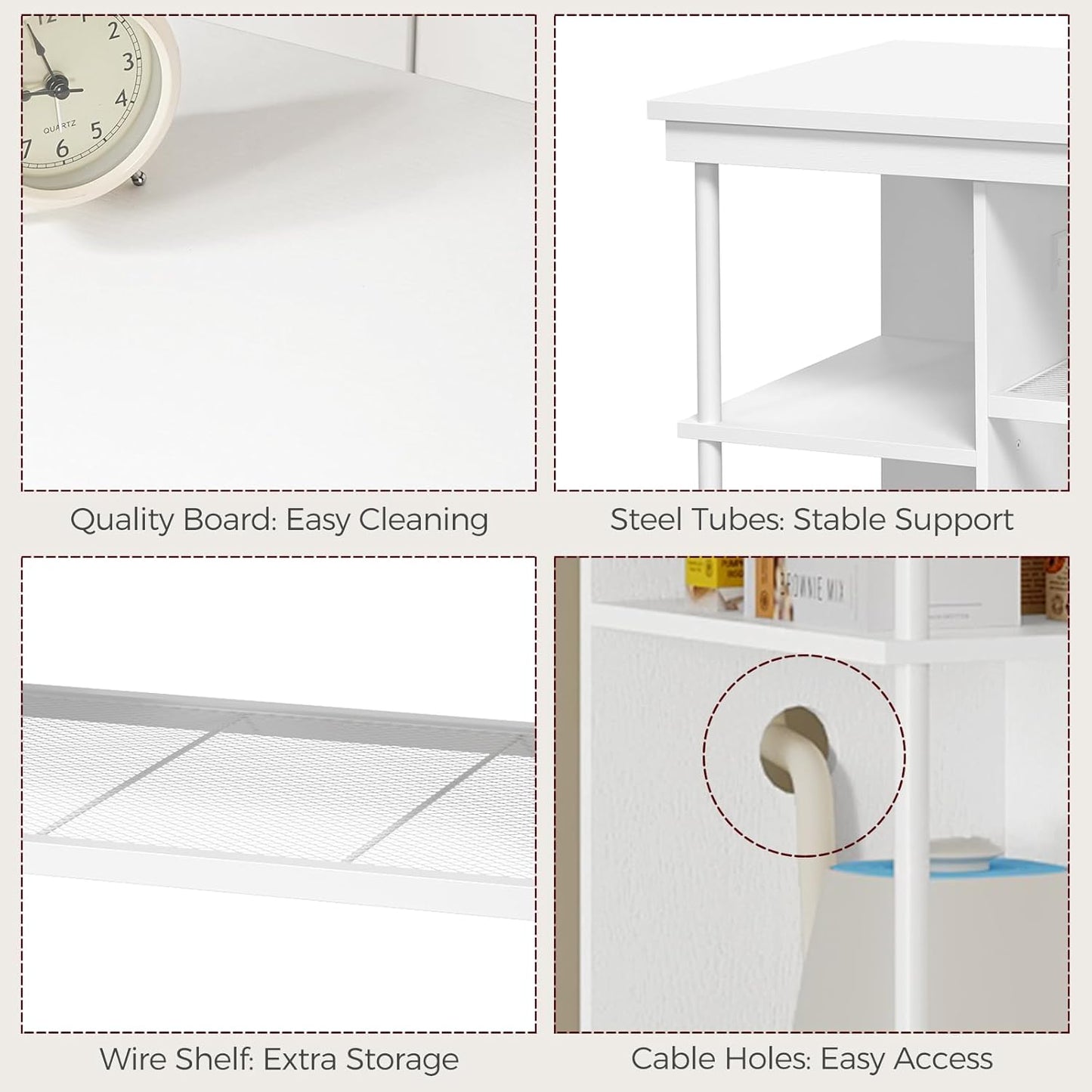 40-50 Gallon and 10-20 Gallon Fish Tank Stand Bundle, Wooden Aquarium Stand with 3-Tier Storage Shelves, Heavy Duty Turtle Reptile Terrarium Tank Stand for Home Office, FTWT60E01-FTWT7601