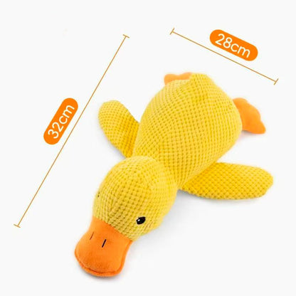 Quack Pack Trio: 3 Adorable Duck Toys Bundle, New Calming Duck Dog and Cat Toy, Emotional Support, Yellow, Plush, Interactive for Boredom, Dog and Cat Companion.