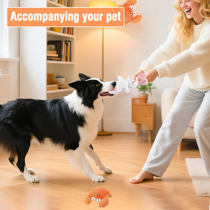 2 PCS Horse Chew Toy, Stuffed Plush Horse Toy, Dog Squeaky Toy Durable Pet Accessory