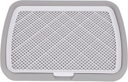 Acouto Puppy Potty Training Tray Dog Pee Pad Holder - Puppy Potty Training Tray Detachable Washable Mesh Dog Pee Pad Holder Small Breed - Indoor Litter - Pet (Gray)