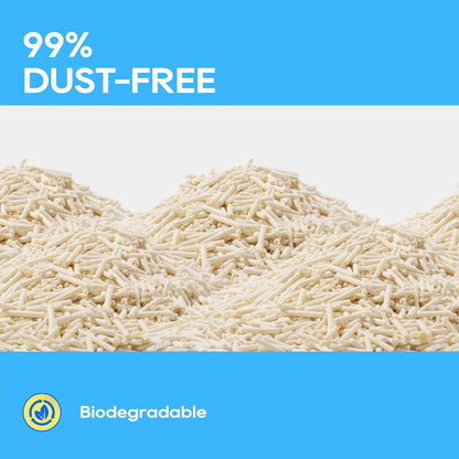 HoneyCare Health Monitoring Tofu Cat Litter | Natural Plant-Based Formula | Not Sticking to Litter Box | 99% Dust-Free & Low Tracking | Flushable Cat Litter |Urine Occult Blood Test| 24-lbs