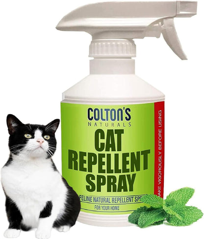 Cat Repellent Outdoor Spray Indoor (32 OZ) 100% Organic & Natural Yard Furniture Repellant