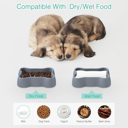 ORIA Slow Feeder Dog Bowls, Silicone Dog Slow Feeder, Anti-Choking Puzzle Dog Food Bowls, Interactive Dog Feeding Bowls with Non Slip Base, Machine Washable, for Small Medium Large Breed