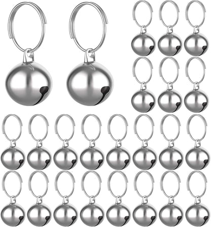 24 Sets of Cat Bells for Cat and Dog Collar Pendant Pet Bell Pet Pendant Accessories