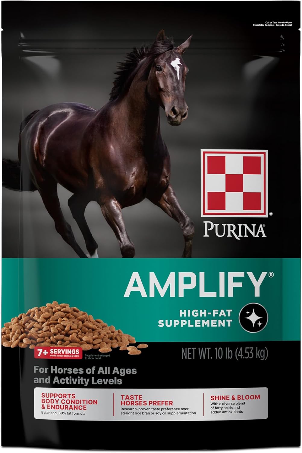Purina | Amplify High-Fat Horse Supplement (10 LB) Bag