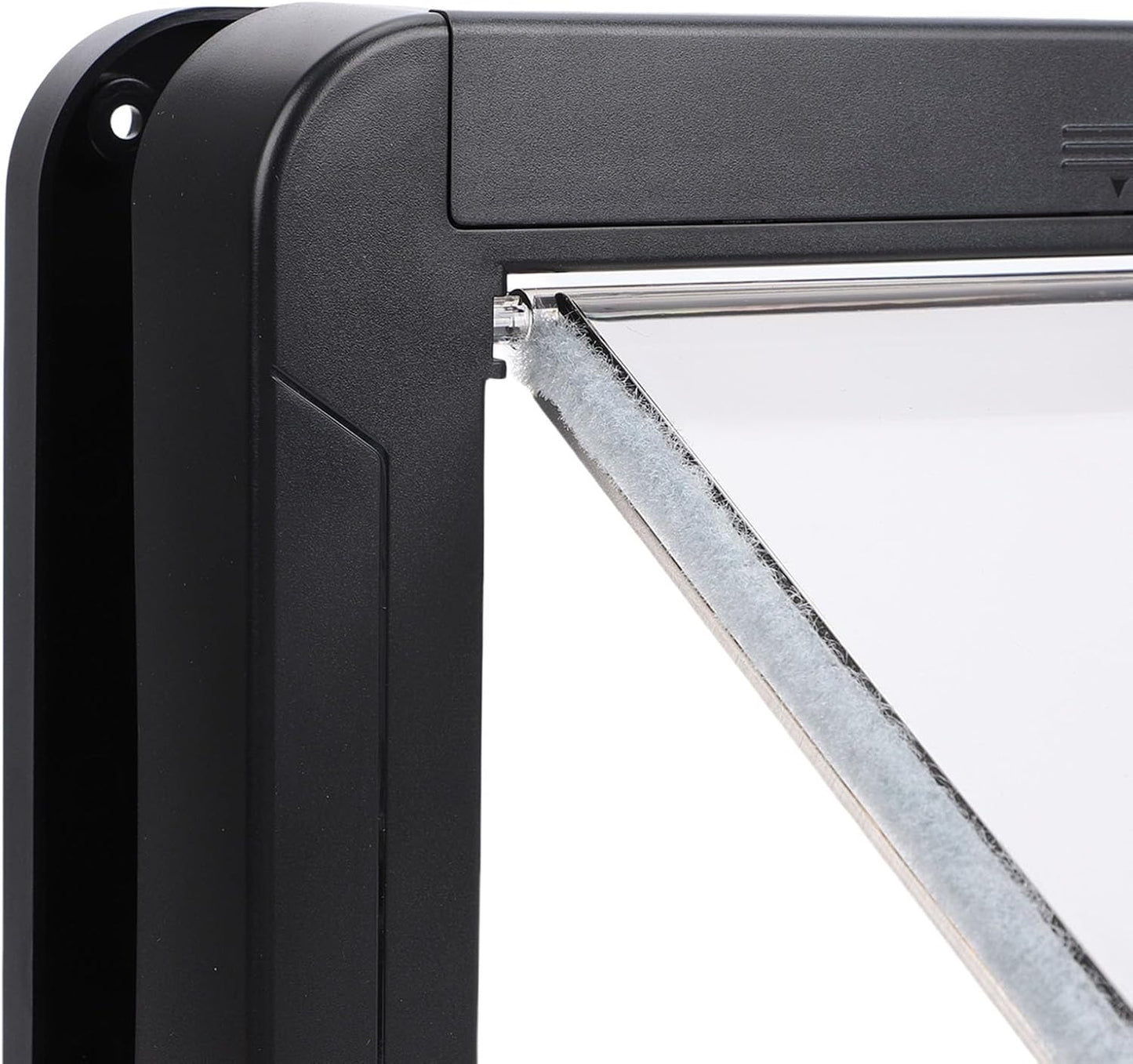 Generic Smart Cat Door, Automatic Flap Opening Cat Pet Door Collar Activated Dog Entry with 2 Collar Sensor, Remote Control, for Interior and Exterior, 10.24x11.61in