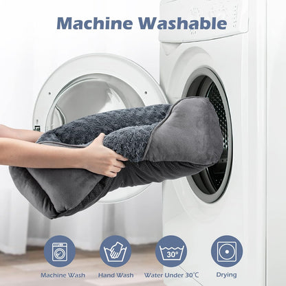 INVENHO Rectangle Washable Orthopedic Dog Bed for Small, Medium and Large Dogs, Soft Calming, Sleeping Puppy Bed Durable Pet Cuddler with Anti-Slip Bottom, S (20"x19"x6")