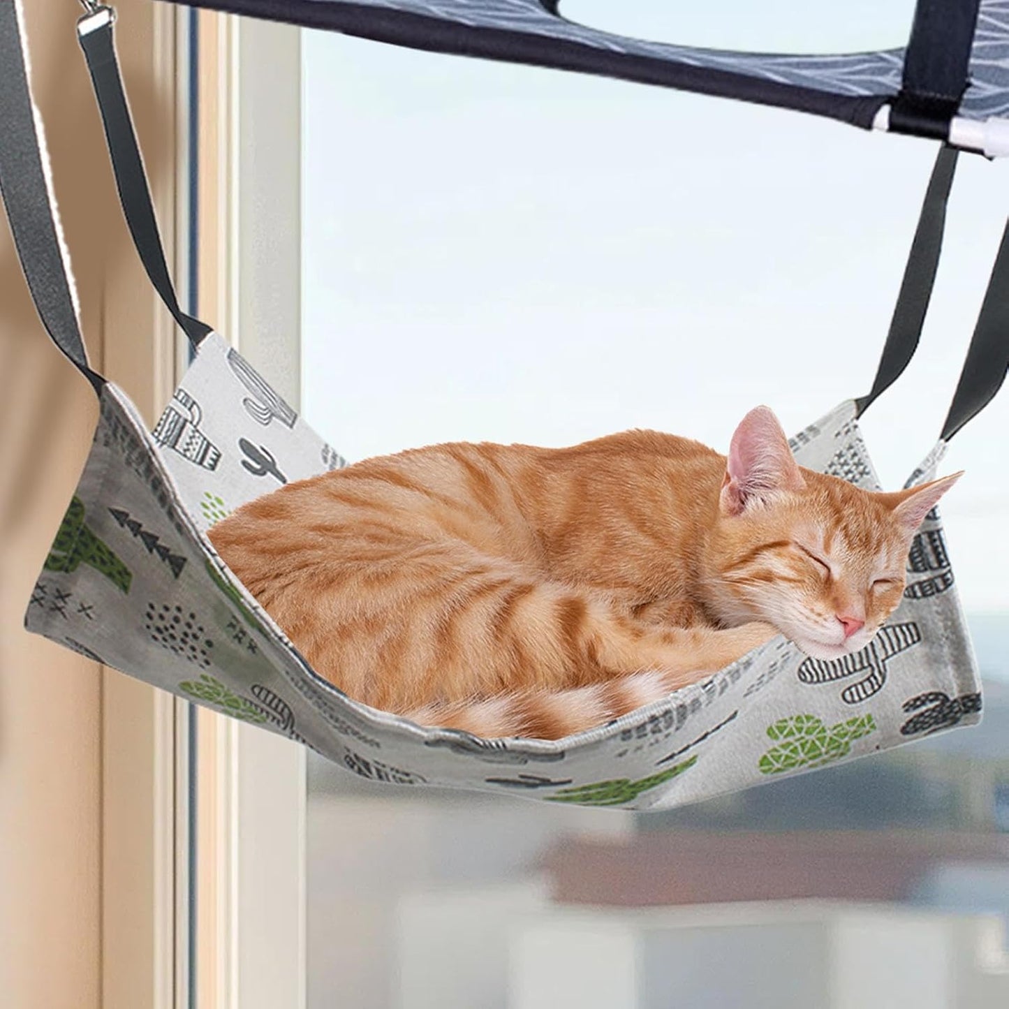 Cat Hammock for Cage | Soft Warm Fleece-Lined Comfortable - Winter Indoor Cat Swing Hammock | for Kitten Ferret Bunny Hamster Mice Home Outdoor Window Bedside