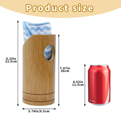 Rat Cage Accessories, Bamboo Tube Hide with Soft Towel Mat, Natural Hideout for Small Animals, Hamster Accessories for Cages, Hide for Hamster, Rat, Gerbil and Other Small Animals