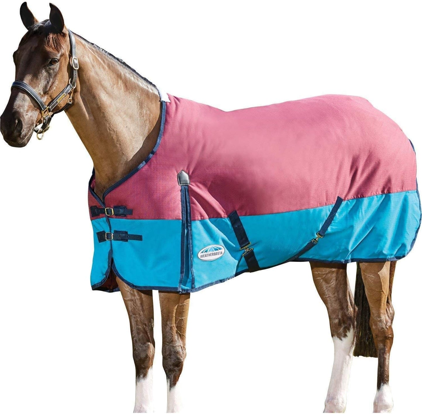 WeatherBeeta ComFiTec Essential Standard Neck Medium, Navy/Silver/Red, 78"
