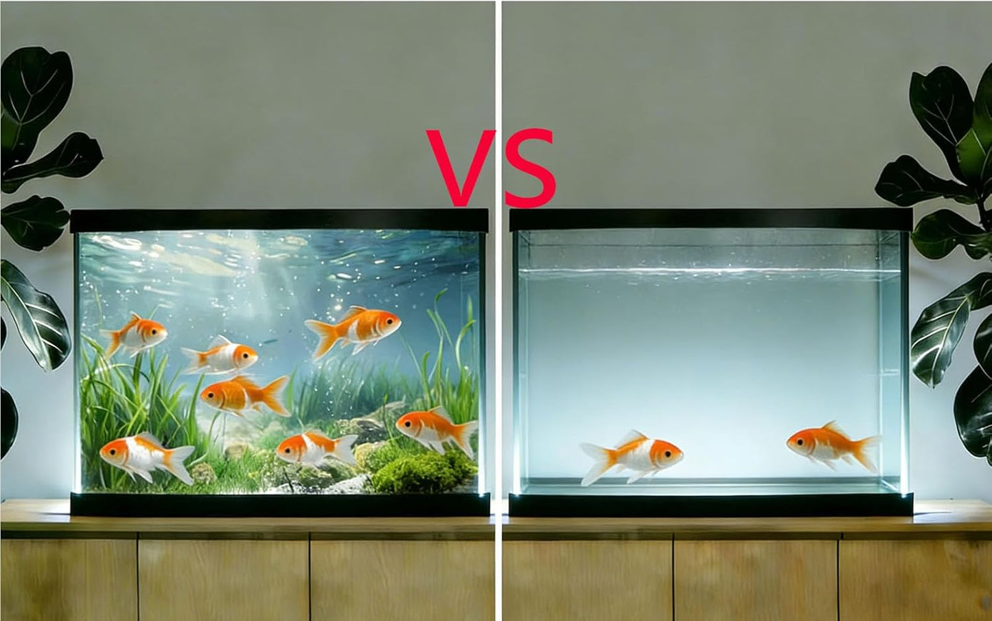 Aquarium Background Poster, Fish Tank Background Sticker, 3D Aquatic Plants Vibrant Underwater Scenery for Stunning Aquarium Decorations 10 20 Gallon Tank (15.7" x 23.6" in)