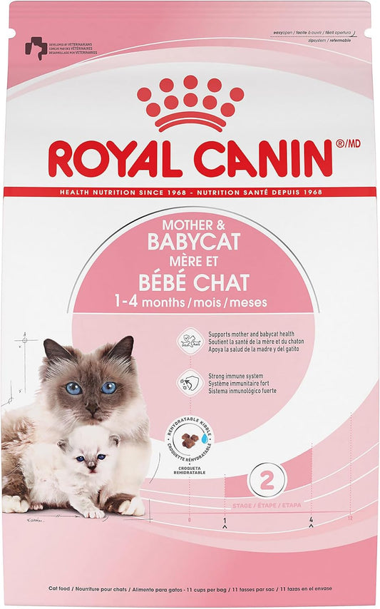 Royal Canin Feline Health Nutrition Mother & Babycat Queen Dry Cat Food, 6 lb Bag