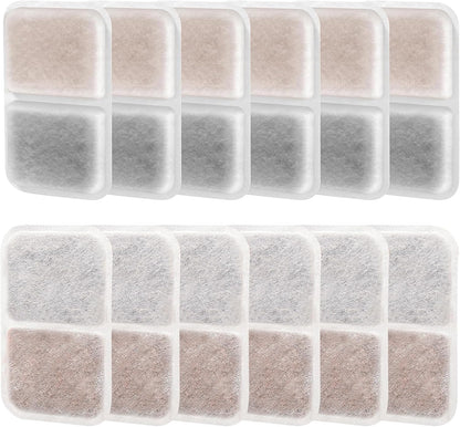 12 Pack airsift Litter Box Filters for Catit Airsift Jumbo/Regular/Smartsift Litter Box, Dual Action Filter to Keep Catit Litter Box Fresh Smell，Cat Litter Box Filters Pads Replacement