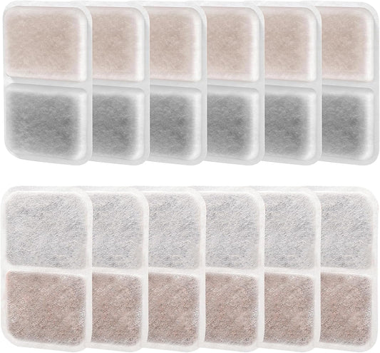 12 Pack airsift Litter Box Filters for Catit Airsift Jumbo/Regular/Smartsift Litter Box, Dual Action Filter to Keep Catit Litter Box Fresh Smell，Cat Litter Box Filters Pads Replacement