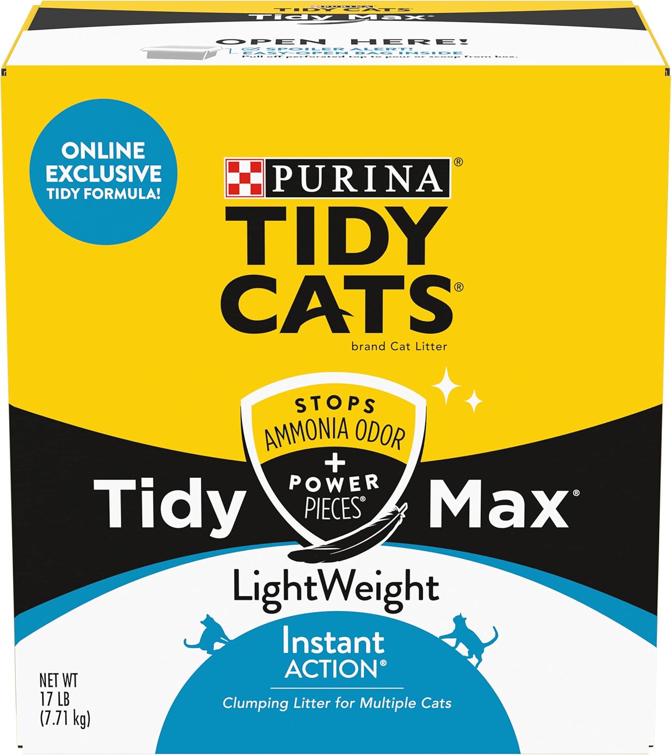 Purina Tidy Cats LightWeight Clumping Cat Litter, Tidy Max Instant Action Formula - 17 lb. Box