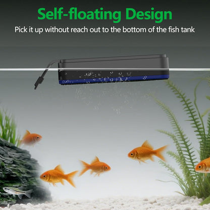 Aquarium Magnet Glass Cleaner, Double-Sided Detachable & Floating Algae Scraper for 0.2-0.6 Inch Fish Tank Glass Cleaning, No Scratches (M)