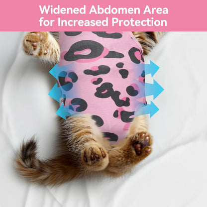 3 PCS Cat Recovery Suit for Spay Abdominal Wounds Female, Cat Onesie for Cats After Surgery, Pet Surgery Recovery Suit Kitten Onesie for Cats Anti Licking