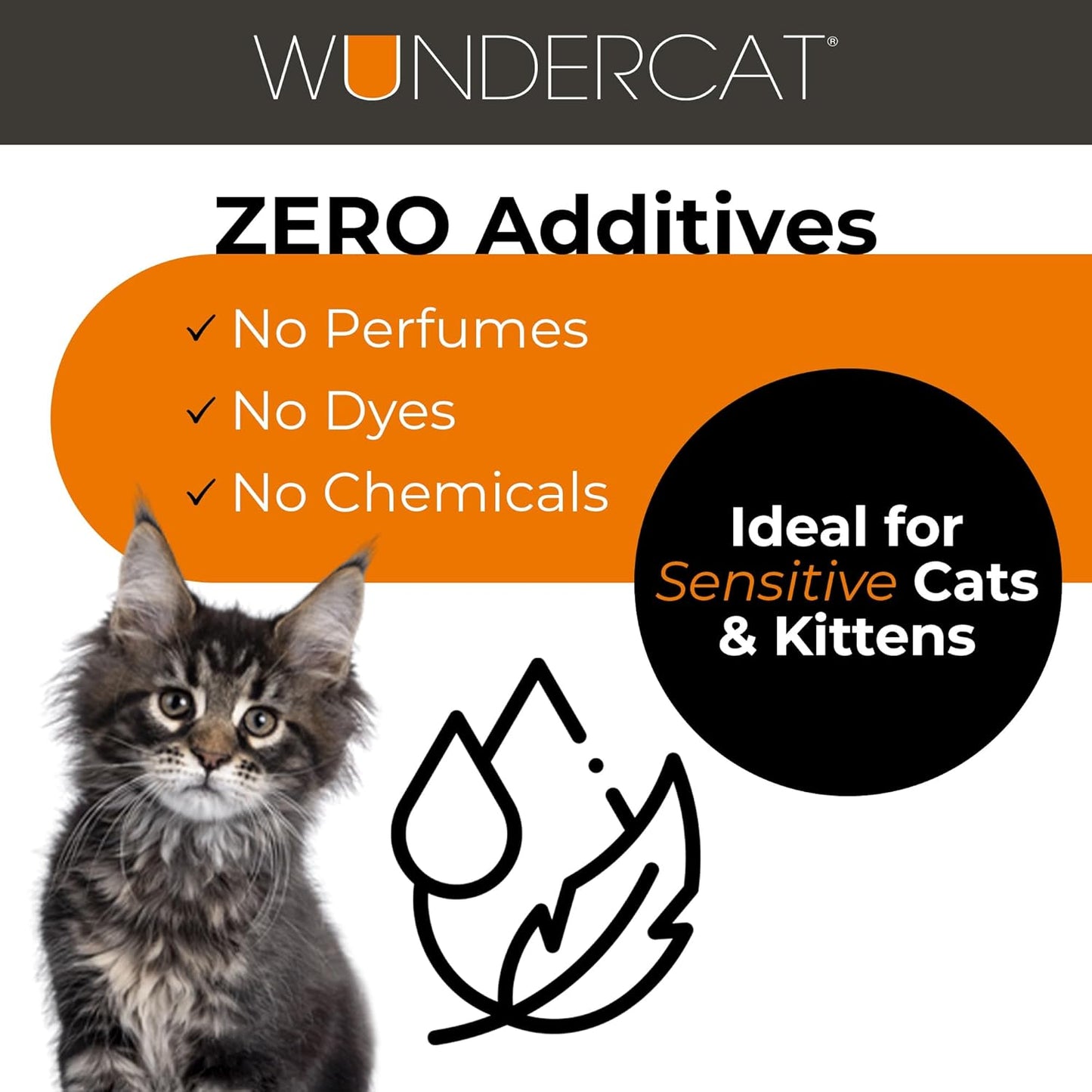 Progressive Planet Wundercat Non-Clumping Cat Litter, 40lbs - Lightweight & Food-Grade Diatomaceous Earth Litter - Superior Moisture & Odor Absorption - Low-Tracking