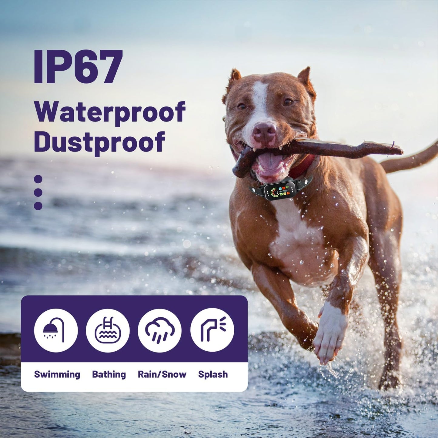 Bark Collar 2 Pack,Bark Collar for Large Medium Small Dogs 8-120lbs,Rechargeable Anti Bark Training Collar with 7 Adjustable Sensitivity, Barking Collar with Beep Vibration