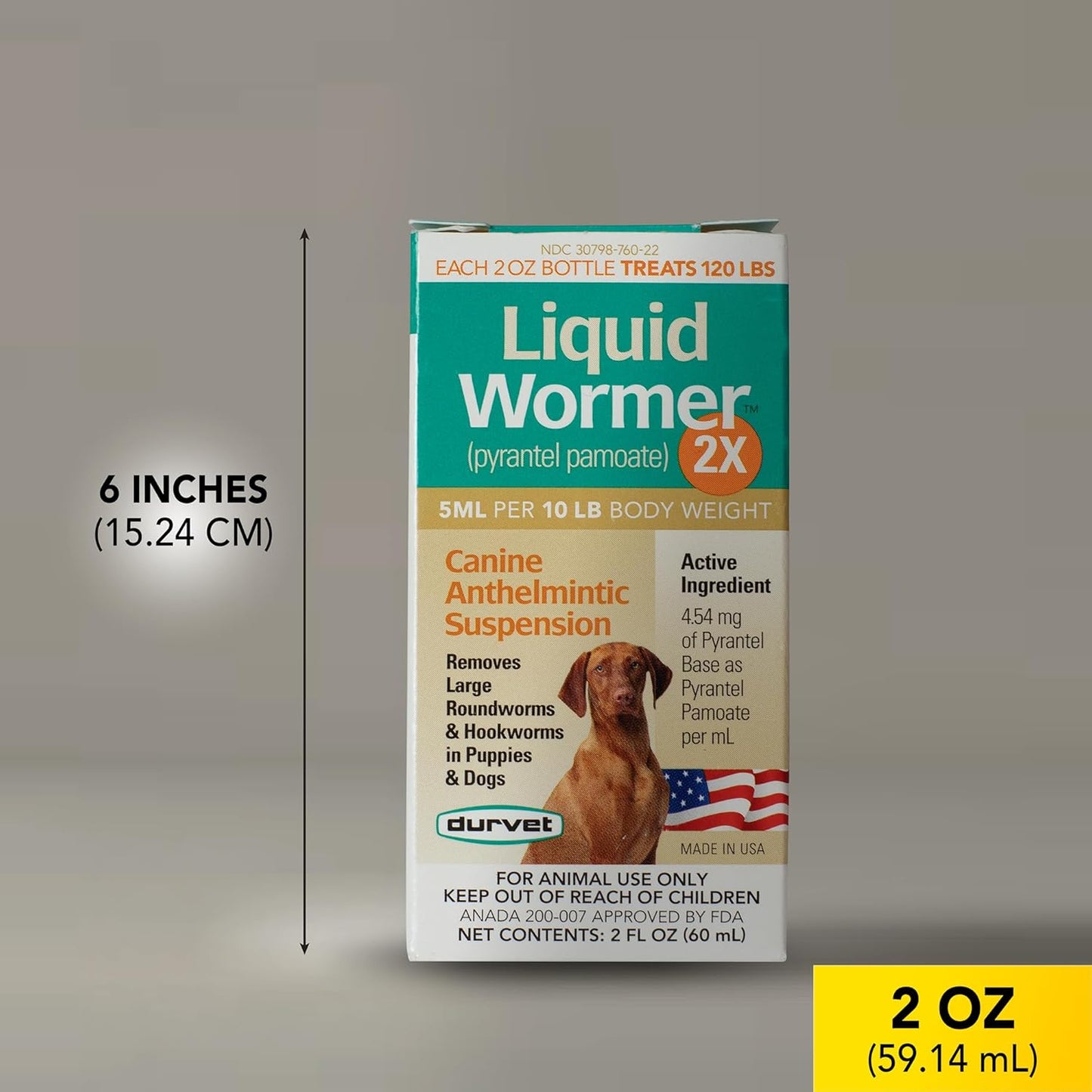 Durvet 2X Liquid Wormer, 2-Ounce
