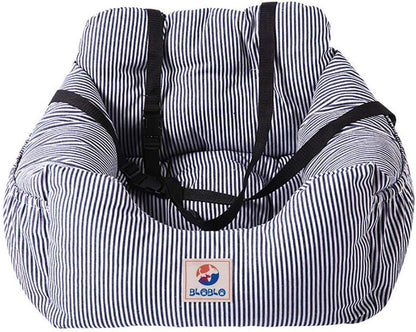 BLOBLO Dog Car Seat Pet Booster Seat Pet Travel Safety Dog Bed for Car with Storage Pocket