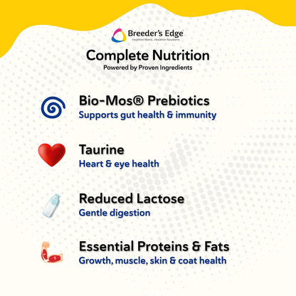 Breeder's Edge Foster Care Feline - Powdered Milk Replacer - for Kittens & Cats - 12oz