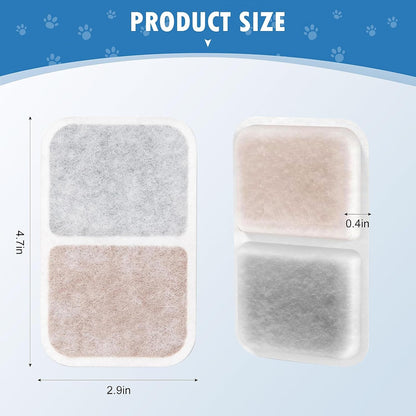 12 Pack airsift Litter Box Filters for Catit Airsift Jumbo/Regular/Smartsift Litter Box, Dual Action Filter to Keep Catit Litter Box Fresh Smell，Cat Litter Box Filters Pads Replacement