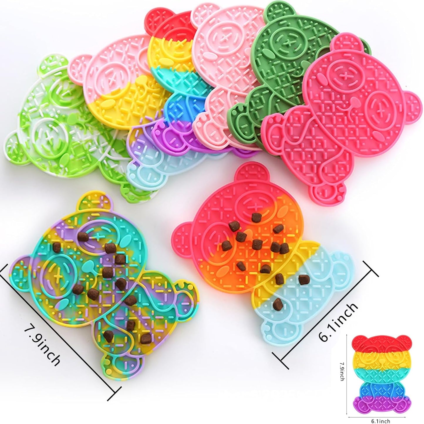 Panda-Shaped Cat & Dog Lick Mat, Non-Slip Suction Cups, Slow Feeders, Reduces Boredom, Promotes Dental Health, Easy to Clean