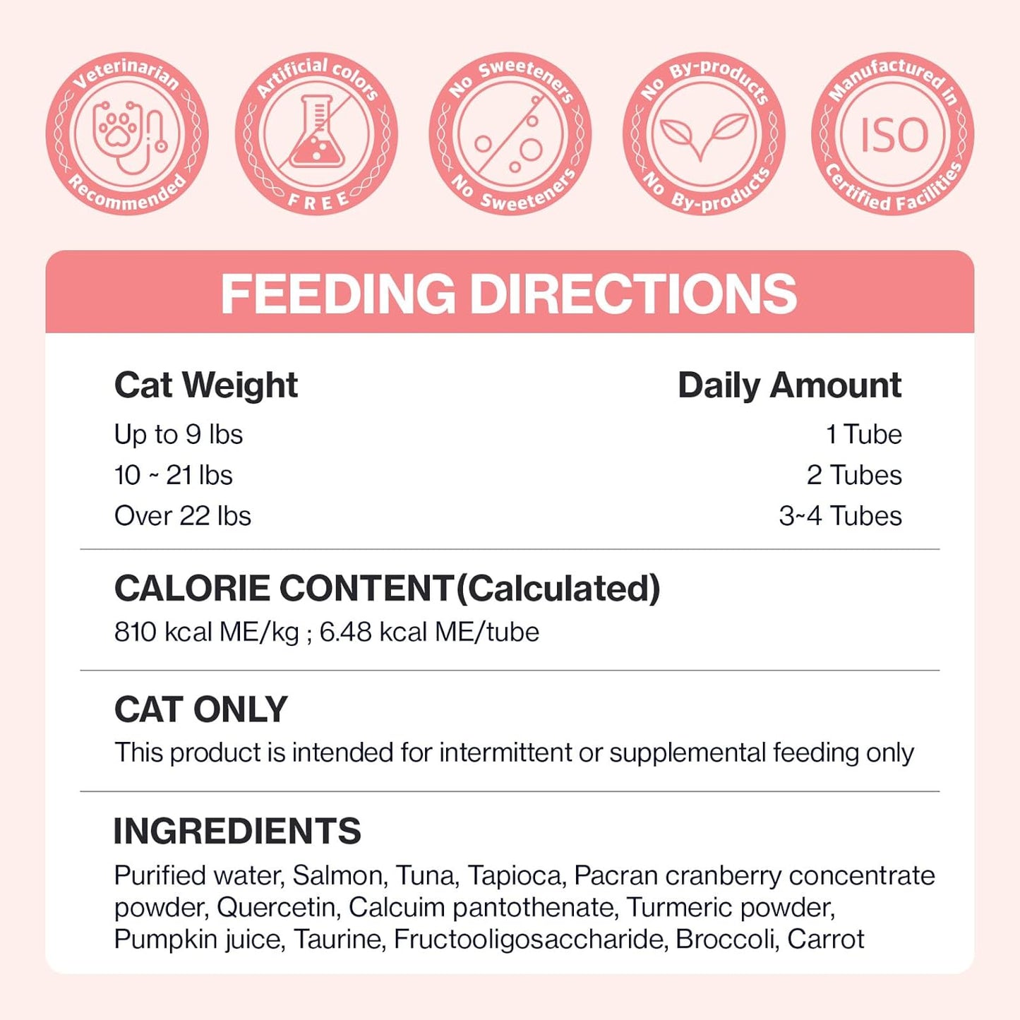 Doctor By UT Care Cat UTI Kidney Support Urinary Supplement Cranberry Treatment for Cats Renal Health with Pacran, Quercetin, Taurine lickable Formula Individually Packaged (1 Pack)