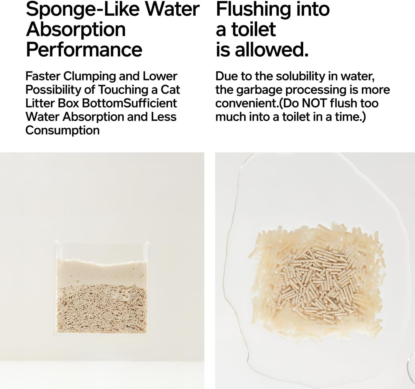 pidan Tofu Cat Litter with Occult Blood Test,Clumping,Flushable,Ultra Absorbent and Fast Drying, 100% Natural Ingredients Litter,Solubility in Water,Really Dust-Free,Less Scattering (5.3lb×2bags)