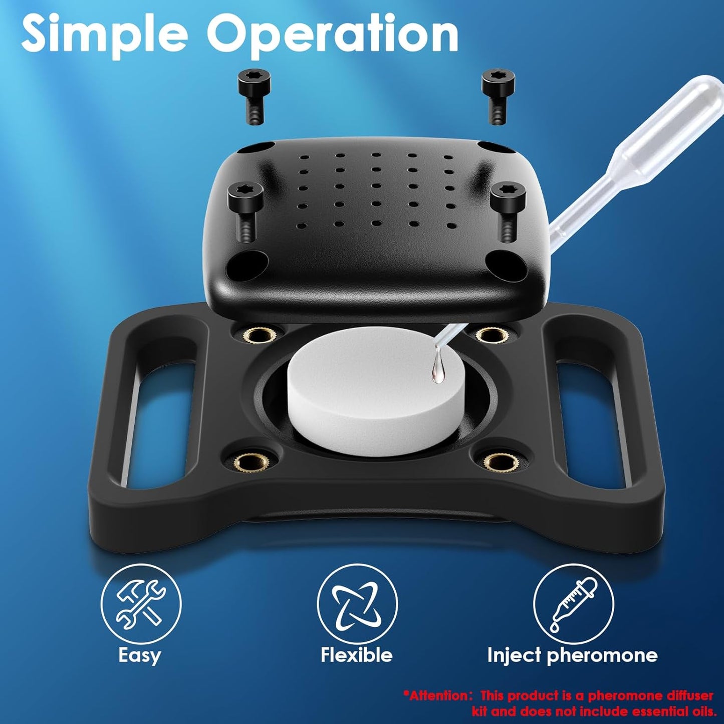 PSRAT for Dog Pheromone Calming Diffuser 3 in 1 Appeasing Pet Pheromones Diffuser to Calm Kit,for Pet Collars Designed Relaxants Carrying Box,Naturally Reduces Anxiety, Breakaway Safe Design