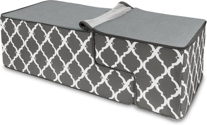 Best Pet Supplies Foldable Foam Pet Steps for Small Dogs and Cats, Portable Ramp Stairs for Couch, Sofa, and High Bed Climbing, Non-Slip Balanced Step Support, Paw Safe - Gray Lattice, 4-Step (H: 22")