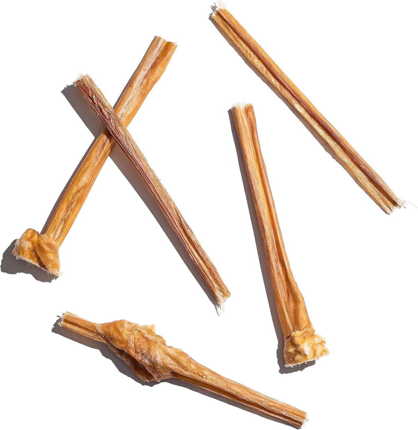 Jack&Pup 6 Inch Bladder Bully Sticks for Small Dogs (5 Pack) Single Ingredient Dog Treats, Puppy Chew Sticks