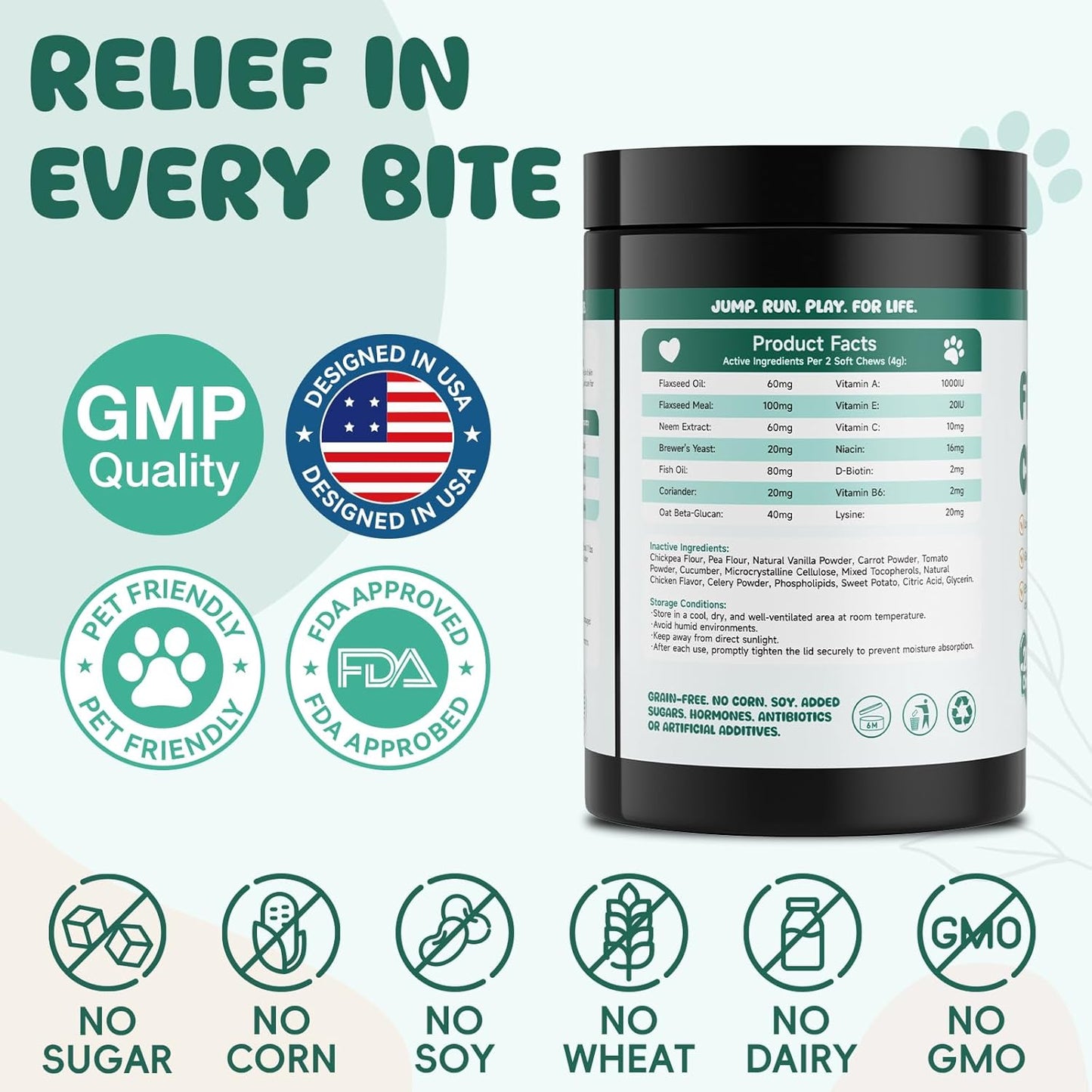 Flea and Tick Prevention for Dogs Chewable, Natural Oral Flea and Tick Treatment, Dog Flea Chews Support Skin & Digestive Supplement for Puppies & All Breeds 200 PCS