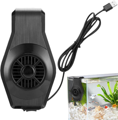 Aquarium Fans - Powerful Adjustable Fish Tank Cooler, Water Temperature Control Fan | Ventilation Circulation Device F0r Overheating Prevention | Heat Dissipation Airflow Chiller for Freshwater