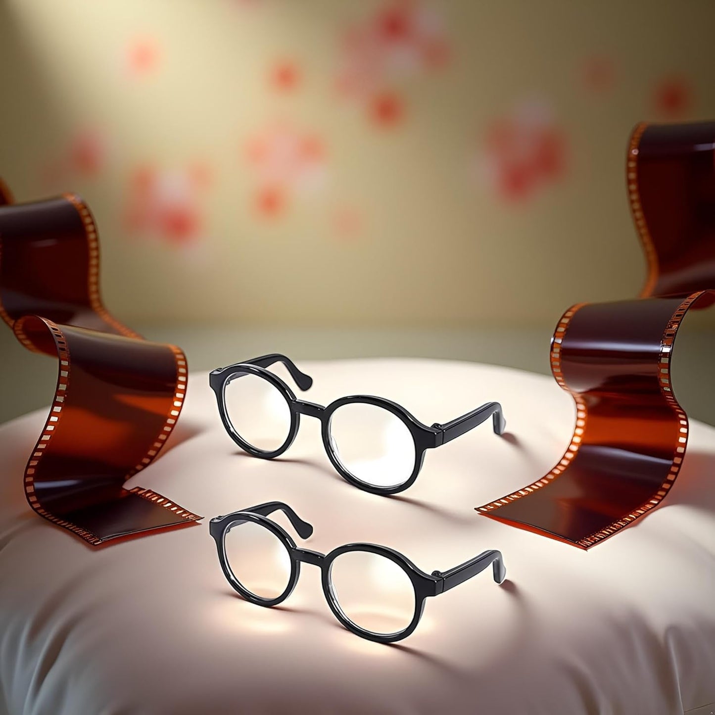 2Pcs Black Pet Dog Cute Glasses Clear Lens Retro Glasses Photo Props Transparent Cat Sun Glasses for Small Dogs Cats Cosplay Costume