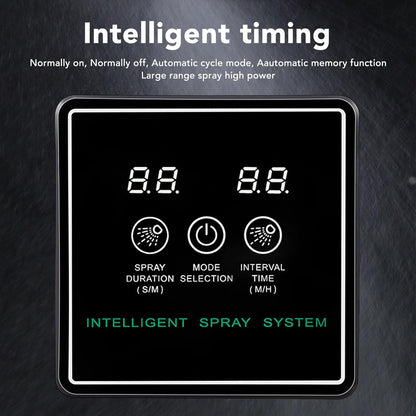 Reptile Fogger Smart Spray System, Automatic Timing Humidifier with 360 Degree Adjustable Misting Nozzles, High Density Spray for Terrarium, Intelligent Timing Cycle Spraying for R