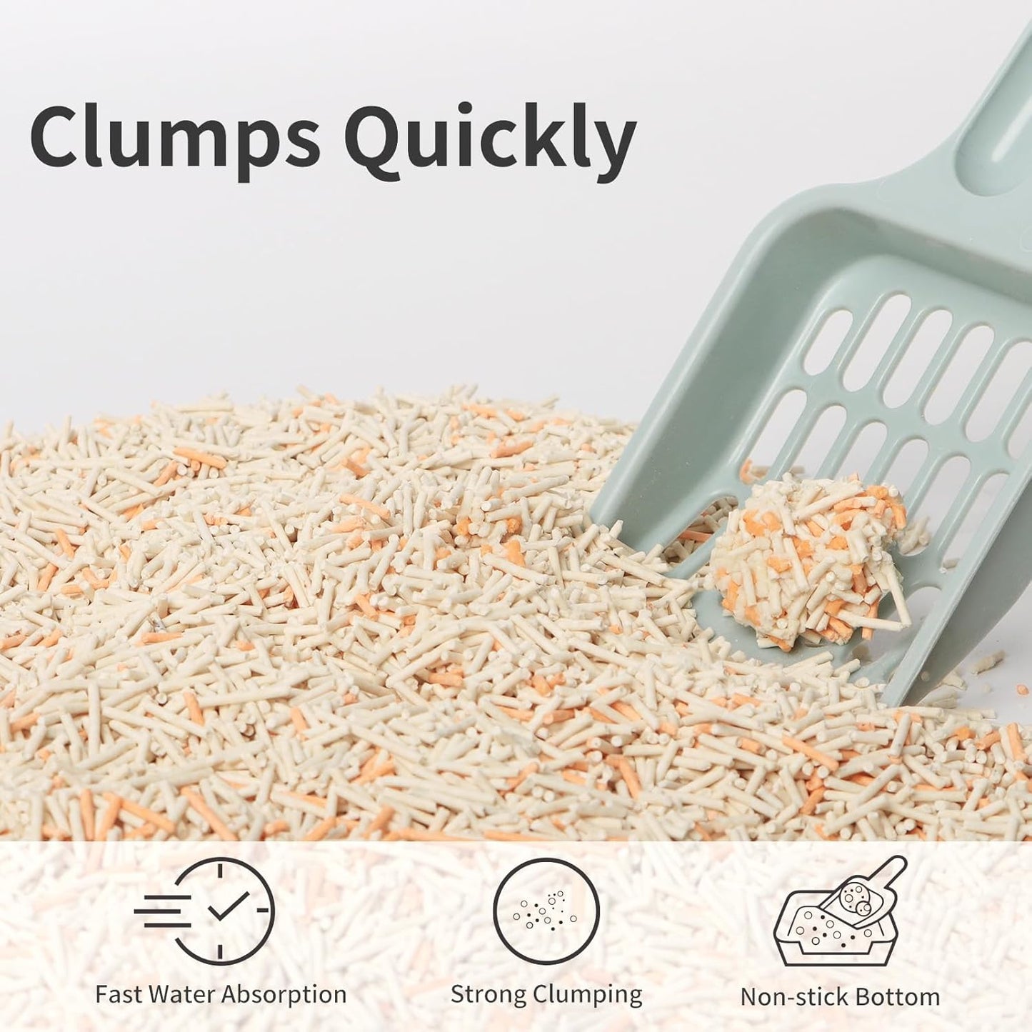 Flushable Tofu Cat Litter, Vanilla Scented – 2.5kg Bag, 100% Natural Plant-Based, Dust-Free, Fast Clumping, Odor Control, Low Tracking, Tofu Litter for Cats