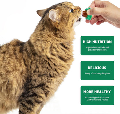 DOITOOL 9 Pcs Cat Catnip Balls Cat Nip Balls Wall, Kitty Teeth Cleaning Lickable Treats Stick to Wall, Pet Kitten Licking Candy Chew Toys