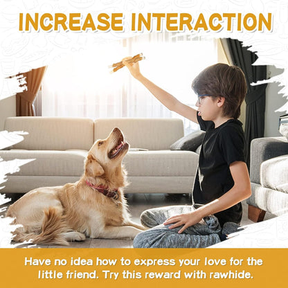 PAWUP Dog Treats Chicken Wrapped Rawhide Sticks Long Lasting Dog Chews, Natural Snacks for Medium Large Dogs w/Taurine,12.5 oz (25-30 Count)