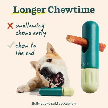 WOOF BullySafe - Bully Stick Holder - Durable Dog Chew Holder for Safe, Long-Lasting Play - Easy to Clean - No More Swallowed Ends - Best for Dogs 10+ lbs
