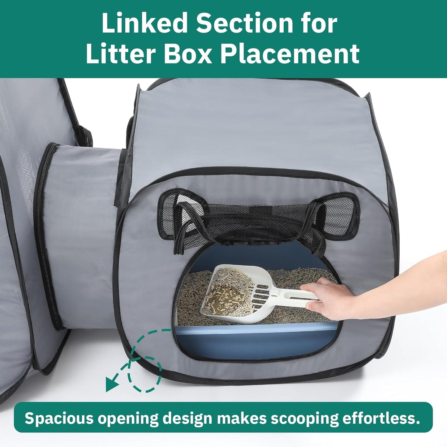 Portable Cat Playpen- Large Foldable Cat Tent for Indoor and Outdoor, Play Enclosure for Kittens and Small Dogs, Pet Houses & Condos & Cage