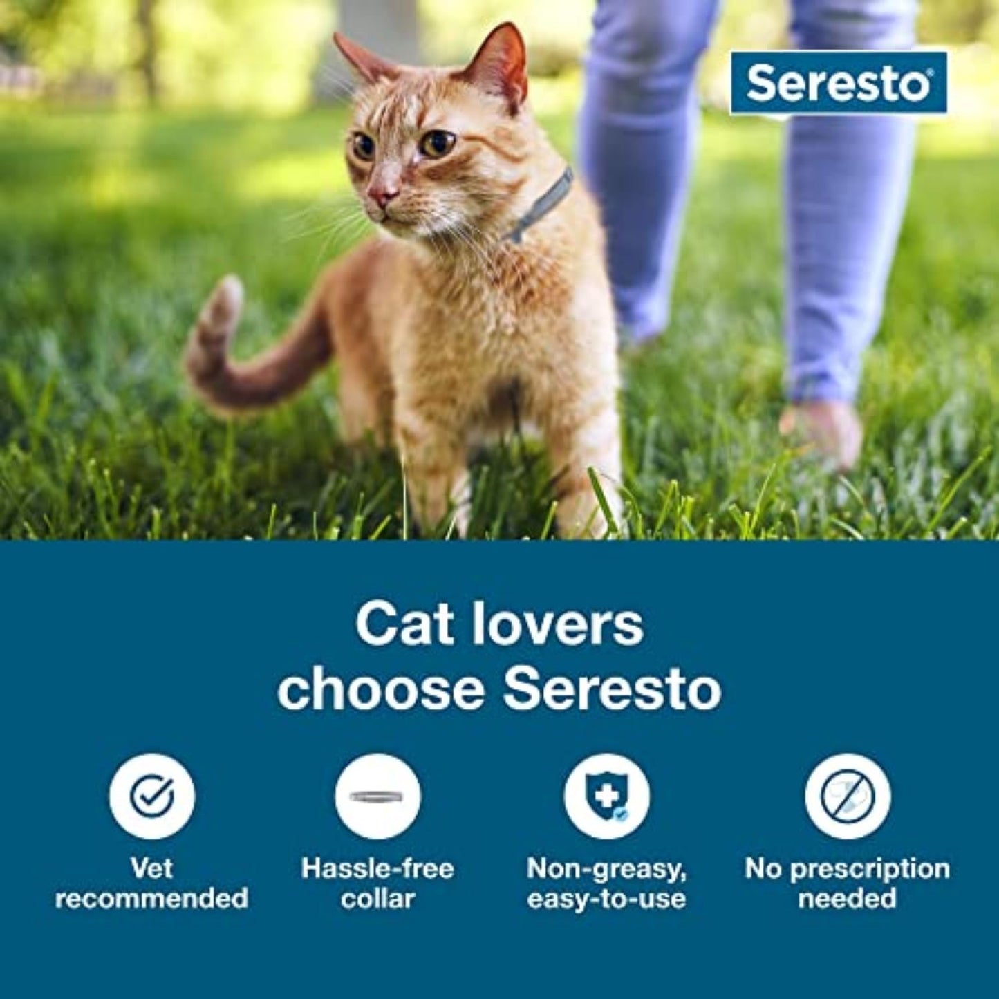Seresto Cat Vet-Recommended Flea & Tick Treatment & Prevention Collar for Cats, 8 Months Protection | (Pack of 2)