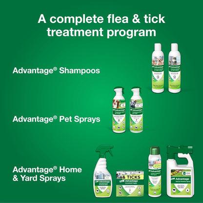 Advantage Cat Flea & Tick Shampoo for Kittens & Adult Cats | Kills Fleas & Ticks | 8 oz.