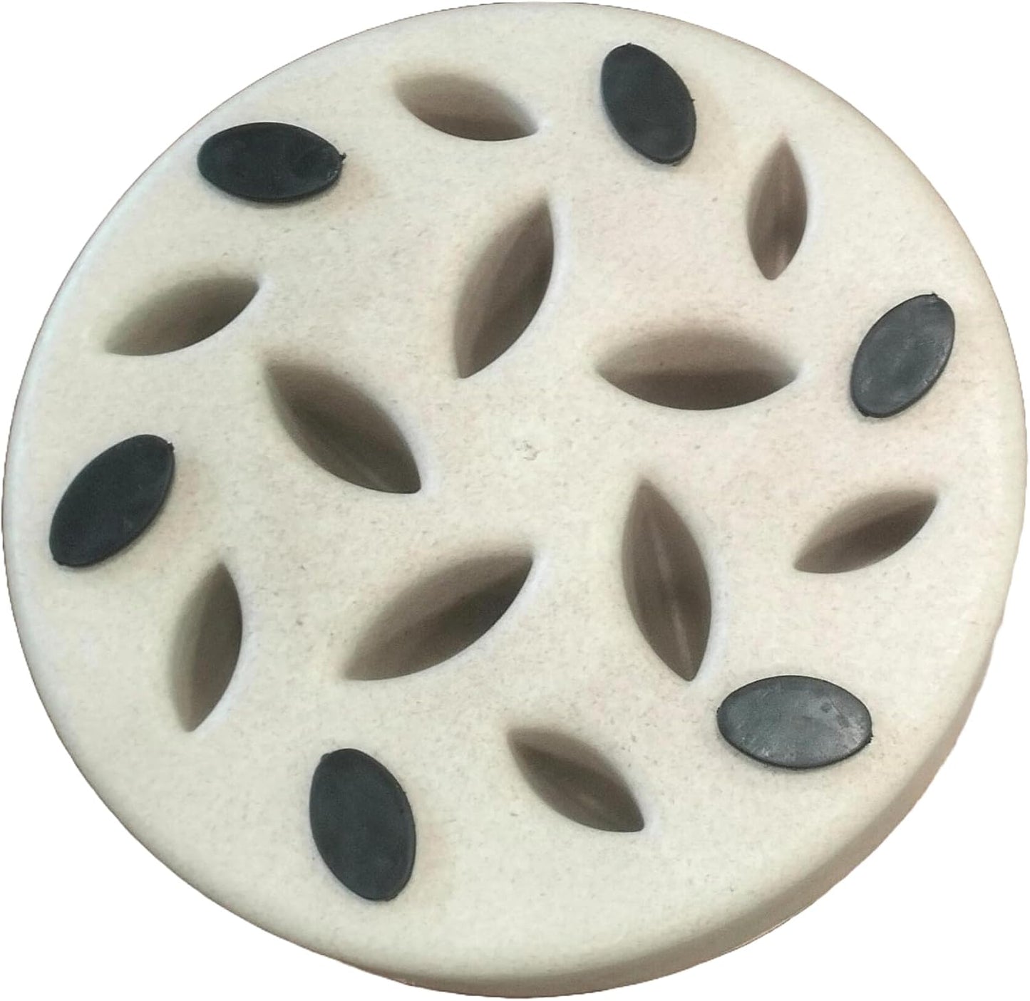 Titan Bamboo Slow Feeder Dog Bowl Large with Ultra Grip Rubber Base Pet Bowl 8 Inch