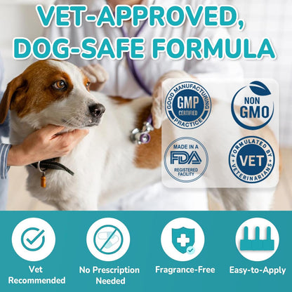 Flea and Tick Prevention for Small Dogs, 6-Month Supply Dog Flea and Tick Treatment Drops, Topical Fast-Acting Dog Flea Treatment for Small Dogs Up to 5 to 22 lbs